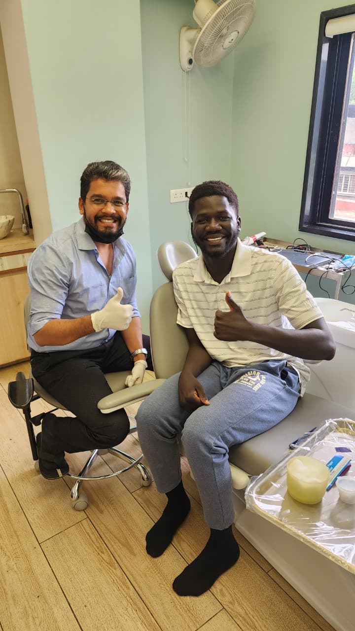 Dr. Khivsara with International Patient